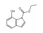 Ethyl 7-hydroxyindole-1-carboxylate结构式