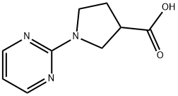 1-Pyrimidin-2-yl-pyrrolidine-3-carboxylic acid Structure