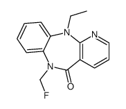 11-ethyl-6-(fluoromethyl)pyrido[3,2-c][1,5]benzodiazepin-5-one结构式