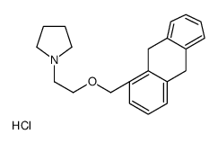 9,10-Ethanoanthracene,9,10-dihydro-11-((2-pyrrolidinylethoxy)methyl)-,hydrochloride Structure