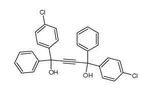 1,4-bis-(4-chloro-phenyl)-1,4-diphenyl-but-2-yne-1,4-diol Structure