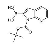 1-(tert-butoxycarbonyl)-1H-pyrrolo[2,3-b]pyridin-2-ylboronic acid Structure