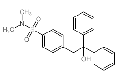 4-(2-hydroxy-2,2-diphenyl-ethyl)-N,N-dimethyl-benzenesulfonamide picture