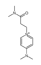 4-(dimethylamino)-1-(3-(dimethylamino)-3-oxopropyl)pyridin-1-ium结构式