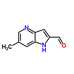 6-Methyl-1H-pyrrolo[3,2-b]pyridine-2-carbaldehyde结构式