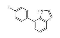 7-(4-Fluorophenyl)-1H-indole结构式