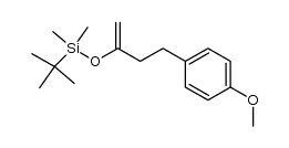 tert-butyl((4-(4-methoxyphenyl)but-1-en-2-yl)oxy)dimethylsilane Structure