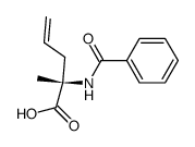 N-Benzoyl-(S)-α-(2-propenyl)-α-alanine结构式