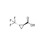 (1S,2S)-2-(Trifluoromethyl)cyclopropanecarboxylic Acid Structure