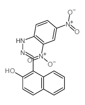 1-Naphthalenecarboxaldehyde,2-hydroxy-, 2-(2,4-dinitrophenyl)hydrazone structure