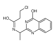 3-chloro-N-[1-(4-oxo-1H-quinazolin-2-yl)ethyl]propanamide结构式