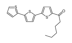 1-[5-(5-thiophen-2-ylthiophen-2-yl)thiophen-2-yl]hexan-1-one Structure