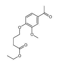 4-(4-Acetyl-2-methoxyphenoxy)-butanoic Acid Ethyl Ester Structure