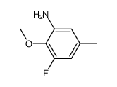 Benzenamine,3-fluoro-2-methoxy-5-methyl- structure