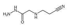 N-(2-cyano-ethyl)-glycine hydrazide Structure