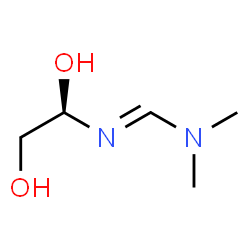 Methanimidamide, N-(1,2-dihydroxyethyl)-N,N-dimethyl-, [R-(E)]- (9CI) structure