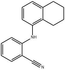 2-((5,6,7,8-四氢萘-1-基)氨基)苯甲腈结构式