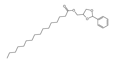 Palmitic acid (2-phenyl-1,3-dioxolan-4-yl)methyl ester structure