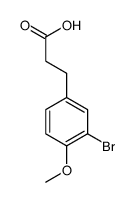 3-(3-BroMo-4-Methoxyphenyl)propionic acid Structure