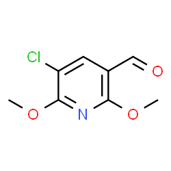 5-Chloro-2,6-dimethoxy-3-pyridinecarboxaldehyde结构式