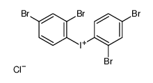 bis(2,4-dibromophenyl)iodanium,chloride结构式