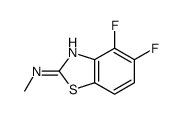 2-Benzothiazolamine,4,5-difluoro-N-methyl-(9CI)结构式