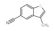 3-Methylbenzothiophene-5-carbonitrile Structure