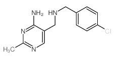 5-[[(4-chlorophenyl)methylamino]methyl]-2-methyl-pyrimidin-4-amine Structure