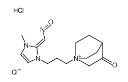 [(Z)-[1-methyl-3-[3-(3-oxo-1-azoniabicyclo[2.2.2]octan-1-yl)propyl]imidazol-2-ylidene]methyl]-oxoazanium,dichloride Structure