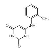 6-[(2-methylphenyl)amino]-1H-pyrimidine-2,4-dione Structure