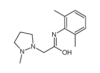 N-(2,6-Dimethylphenyl)-2-(2-methyl-1-pyrazolidinyl)acetamide Structure