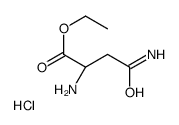 ethyl (2S)-2,4-diamino-4-oxobutanoate,hydrochloride Structure