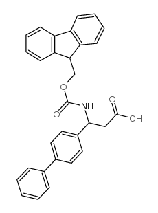 Fmoc-(R,S)-3-amino-3-(biphenyl)propionic acid structure