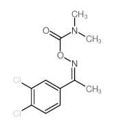 Ethanone,1-(3,4-dichlorophenyl)-, O-[(dimethylamino)carbonyl]oxime (9CI)结构式