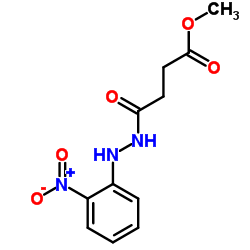 Methyl 4-[2-(2-nitrophenyl)hydrazino]-4-oxobutanoate结构式