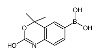 Boronic acid, (1,4-dihydro-4,4-dimethyl-2-oxo-2H-3,1-benzoxazin-6-yl)- (9CI) Structure