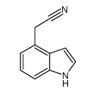 2-(1H-indol-4-yl)acetonitrile Structure