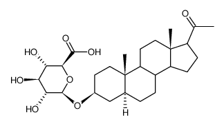 (3α)-Allopregnanolone 3-β-D-Glucuronide structure