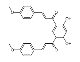 2',4'-dihydroxy-5'-(4-methoxy)cinnamoyl-4-methoxychalcone Structure