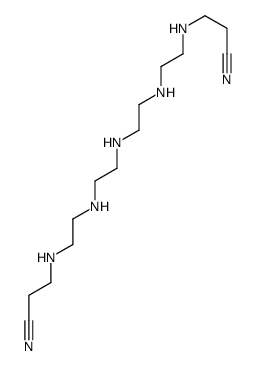 3-[2-[2-[2-[2-(2-cyanoethylamino)ethylamino]ethylamino]ethylamino]ethylamino]propanenitrile结构式