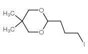 2-(3-碘丙基)-5,5-二甲基-1,3-二恶烷结构式