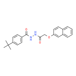 4-tert-butyl-N'-[(2-naphthyloxy)acetyl]benzohydrazide Structure