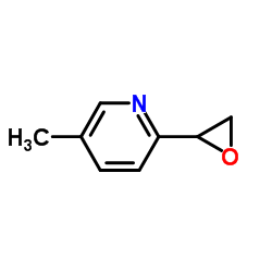 Pyridine, 5-methyl-2-oxiranyl- (9CI) structure