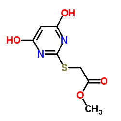 methyl [(4,6-dihydroxypyrimidin-2-yl)sulfanyl]acetate structure