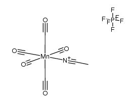 (acetonitrile)pentacarbonylmanganese(I) hexafluorophosphate Structure