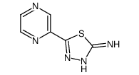 5-(2-Pyrazinyl)-1,3,4-thiadiazol-2-amine structure