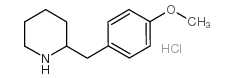 2-[(4-methoxyphenyl)methyl]piperidine,hydrochloride结构式