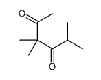 3,3,5-trimethylhexane-2,4-dione Structure