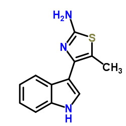 4-(1H-Indol-3-yl)-5-methyl-1,3-thiazol-2-amine Structure