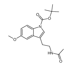 N-[2-(1-tert-butoxycarbonyl-5-methoxy-1H-indol-3-yl)ethyl]acetamide Structure